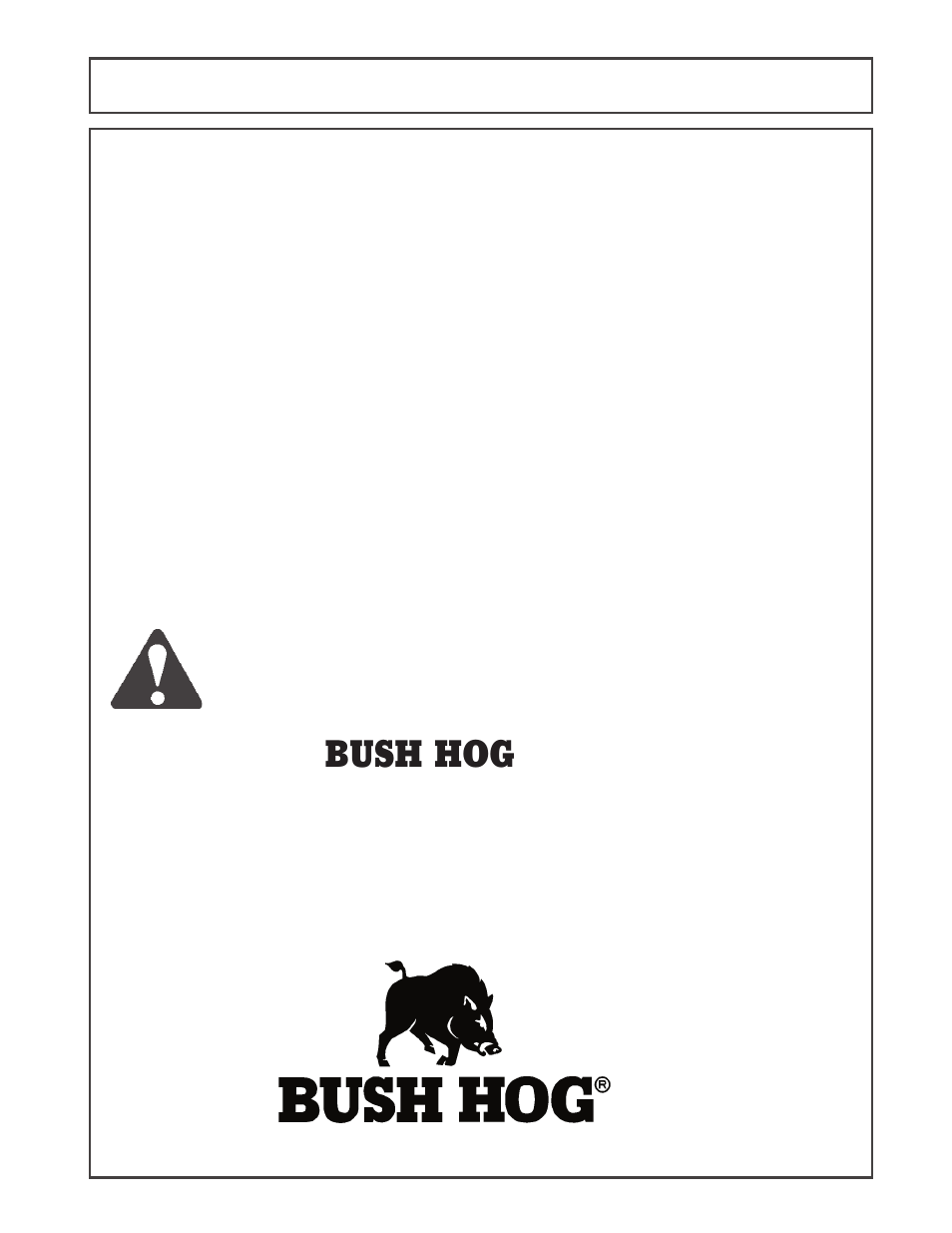 Bush hog, Parts ordering guide | Bush Hog BOOM POWER RMB1445 User Manual | Page 2 / 42