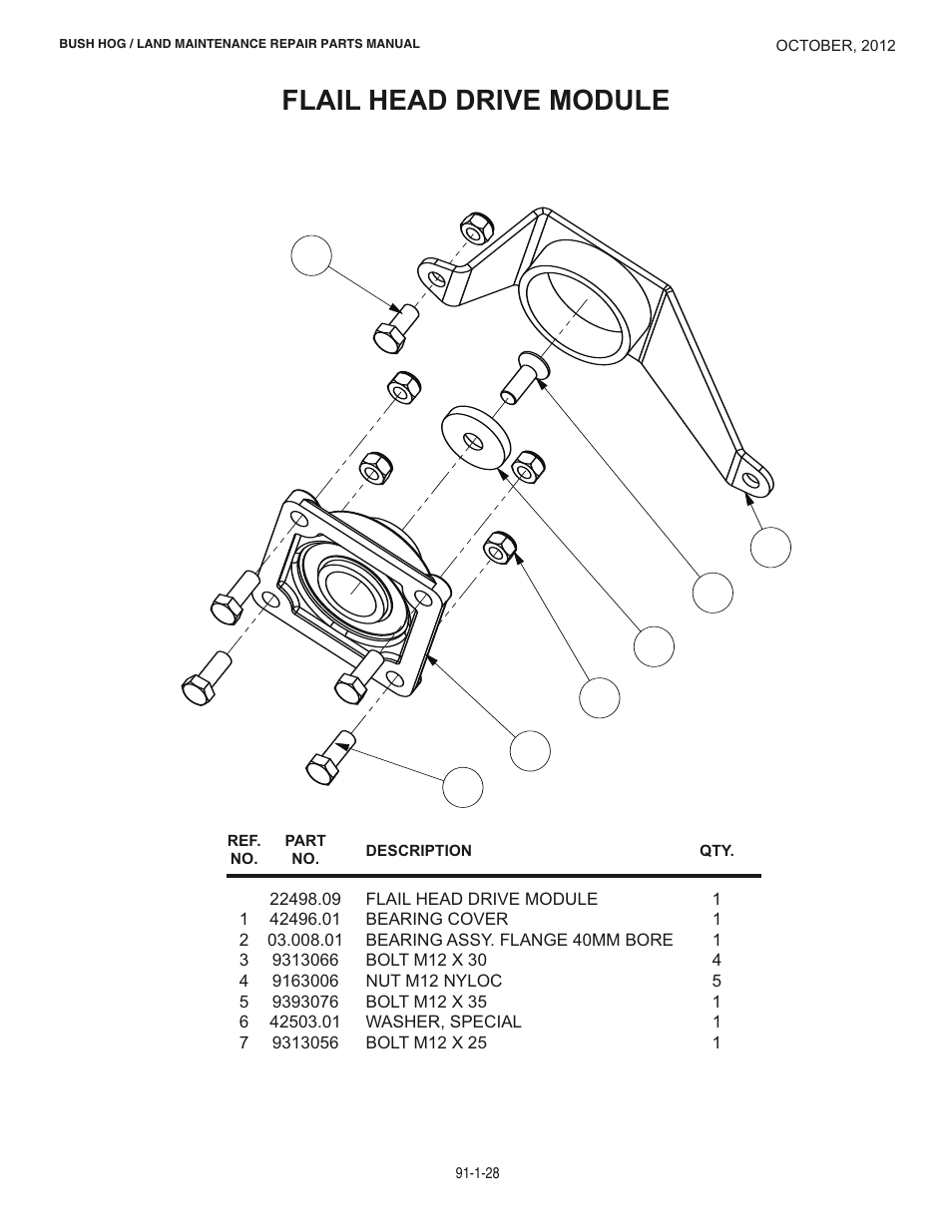 Flail head drive module | Bush Hog BOOM POWER RMB1445 User Manual | Page 34 / 42