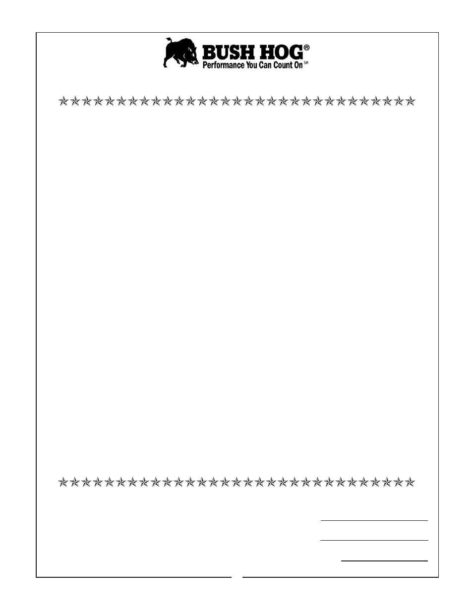 Limited warranty | Bush Hog 300 Series User Manual | Page 4 / 12