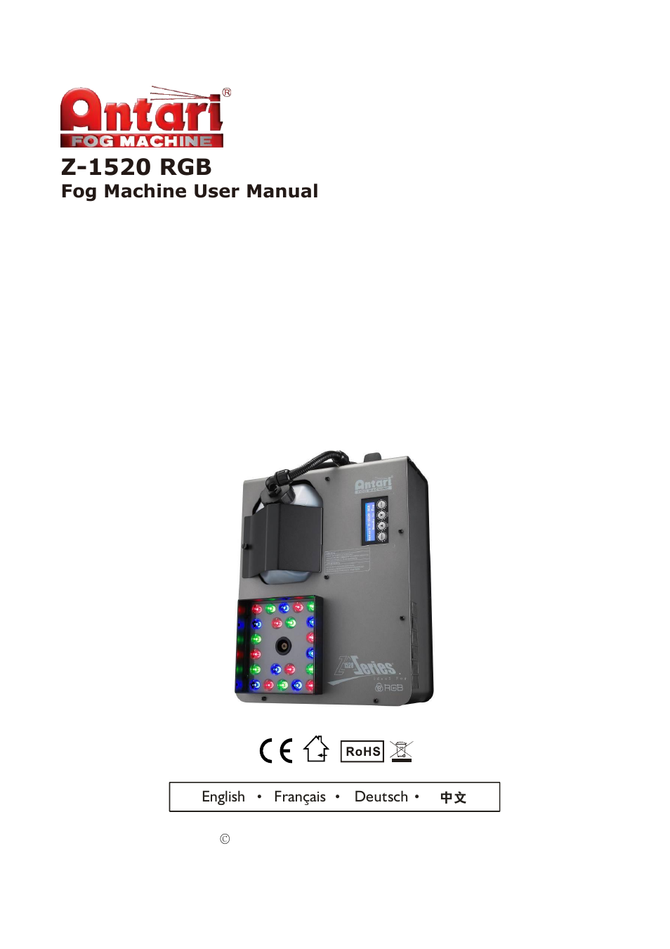 Antari Z-1520 User Manual | 48 pages