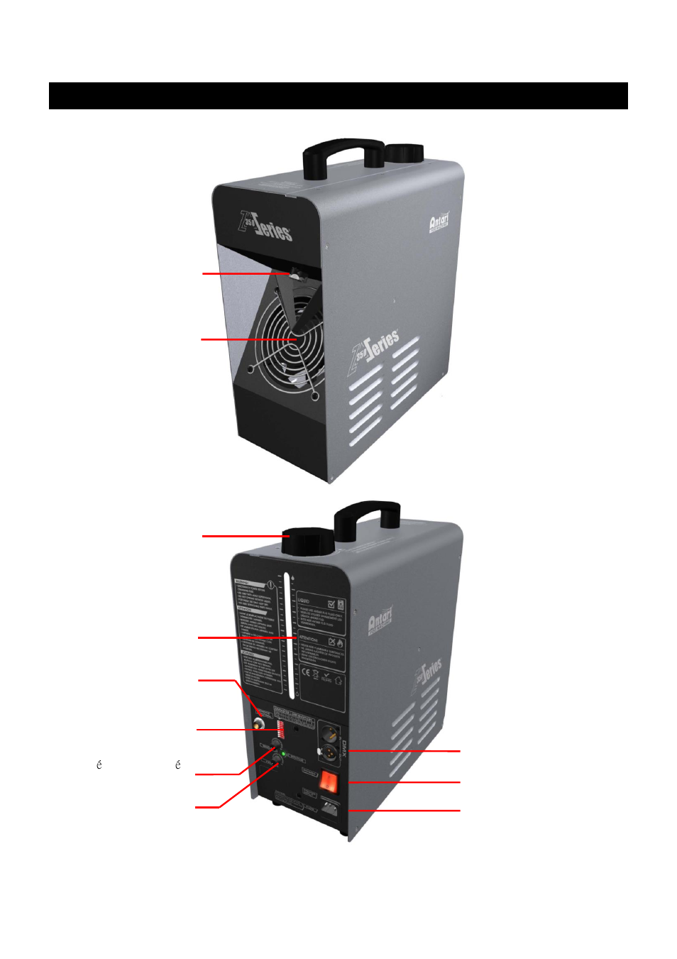 Aperçu d'appareil | Antari Z-350 Fazer User Manual | Page 23 / 40
