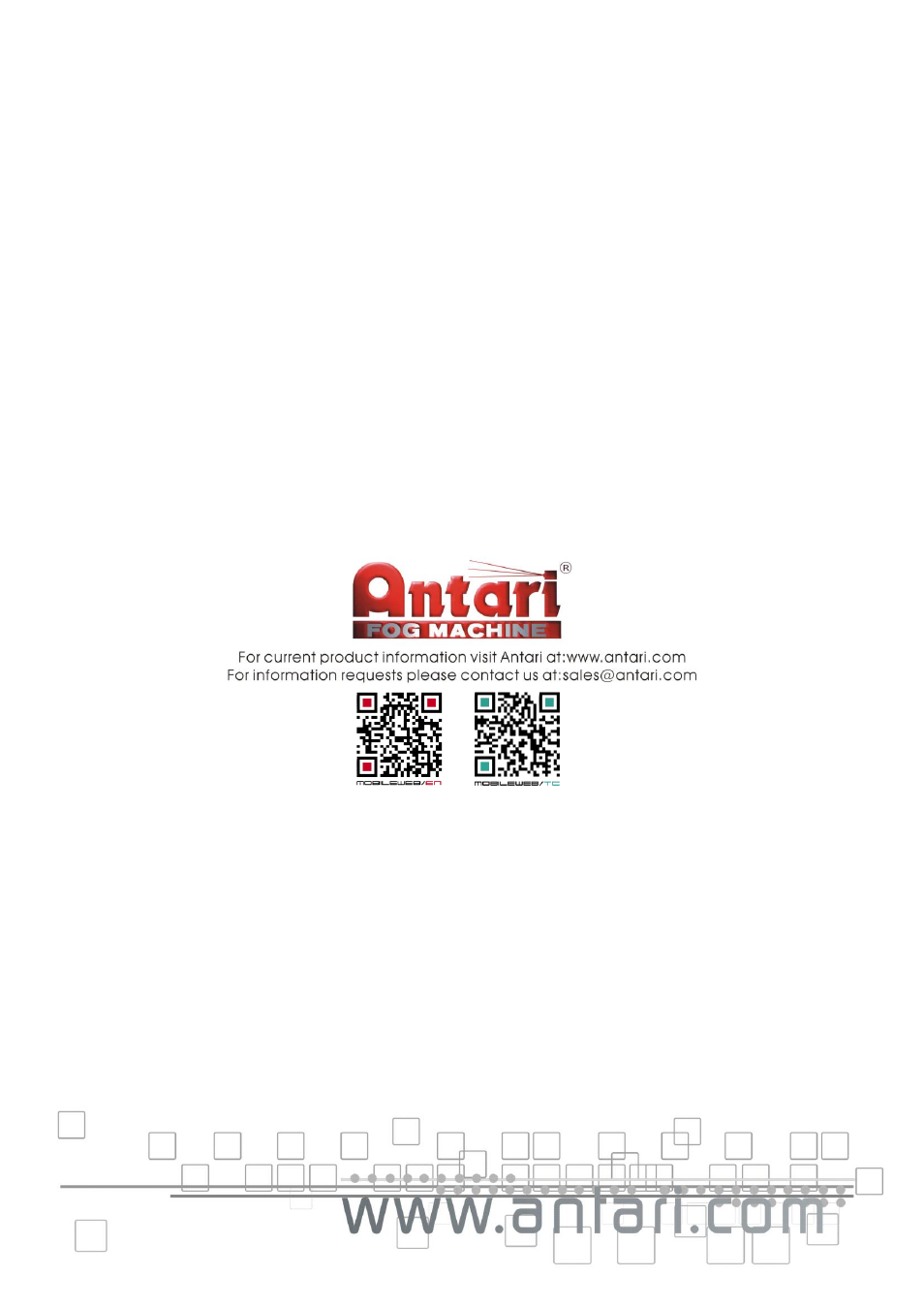 Antari Z-800II User Manual | Page 36 / 36