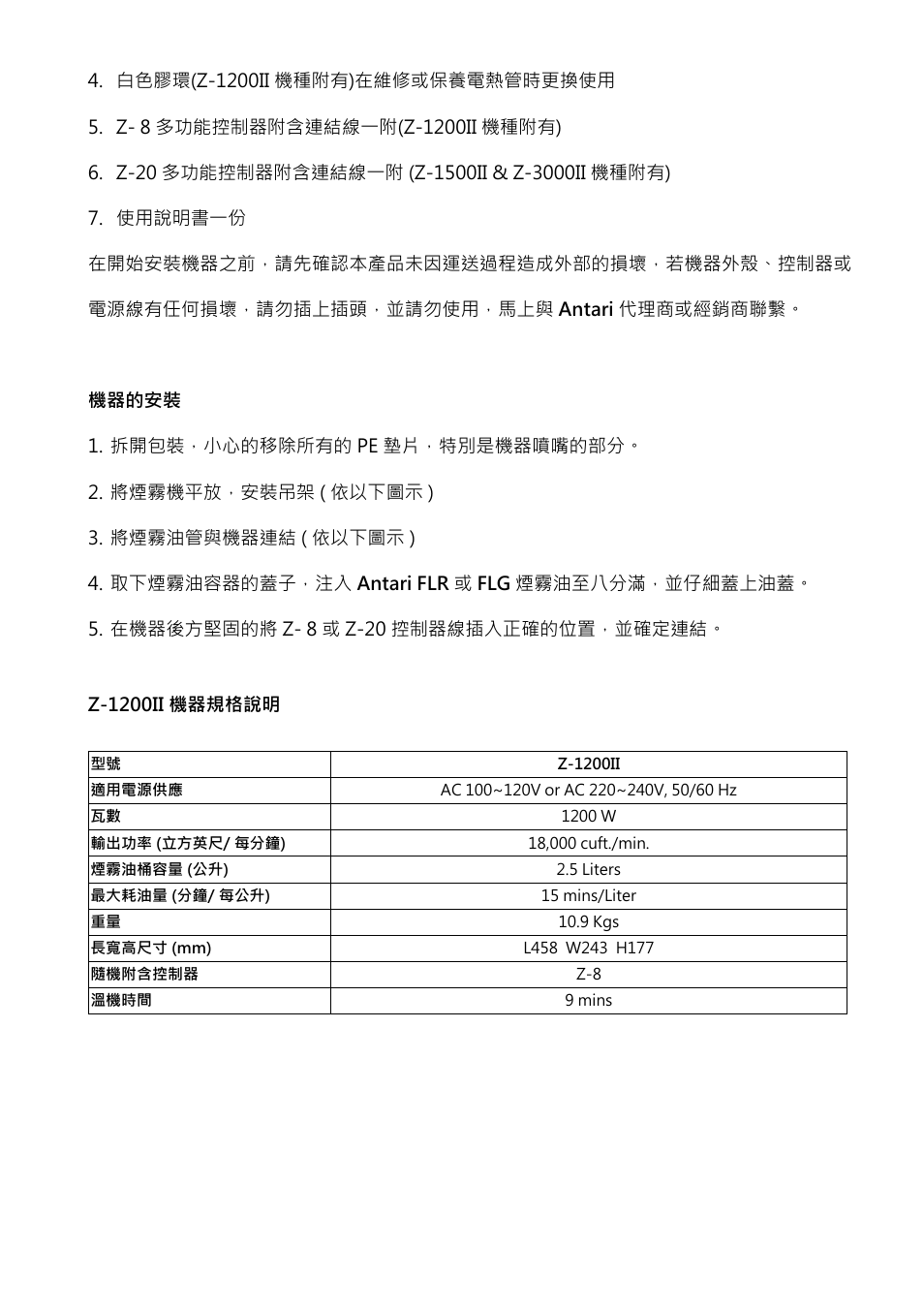 Antari Z-1200II User Manual | Page 35 / 48