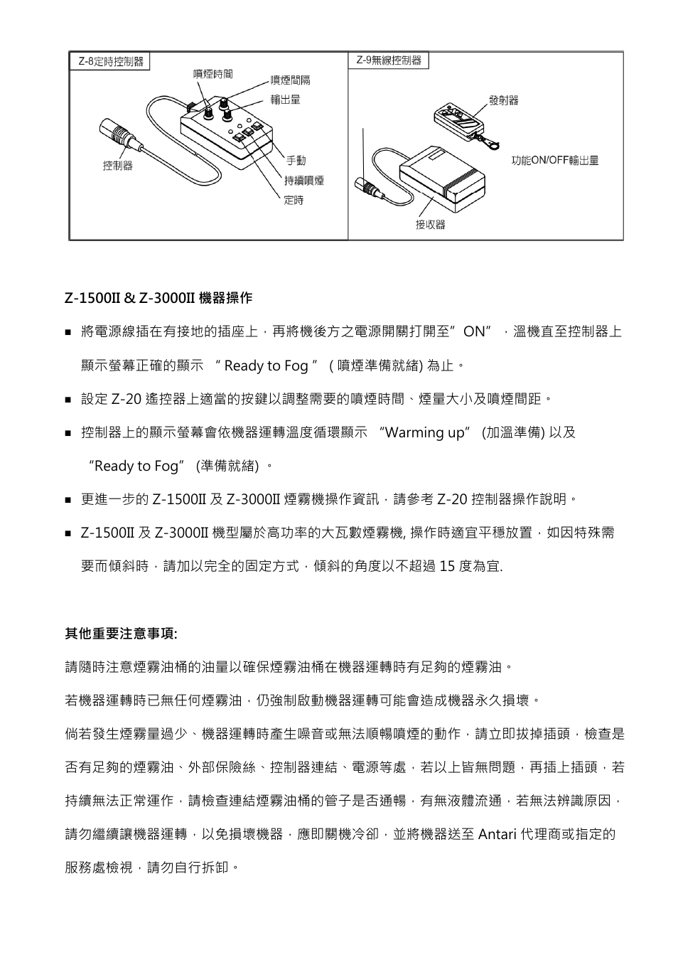 Antari Z-1200II User Manual | Page 38 / 48