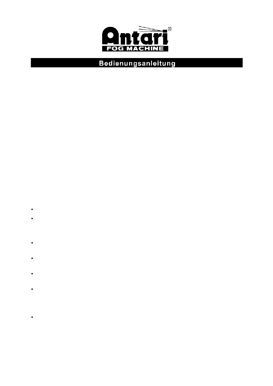 Antari HZ-100 User Manual | Page 15 / 28