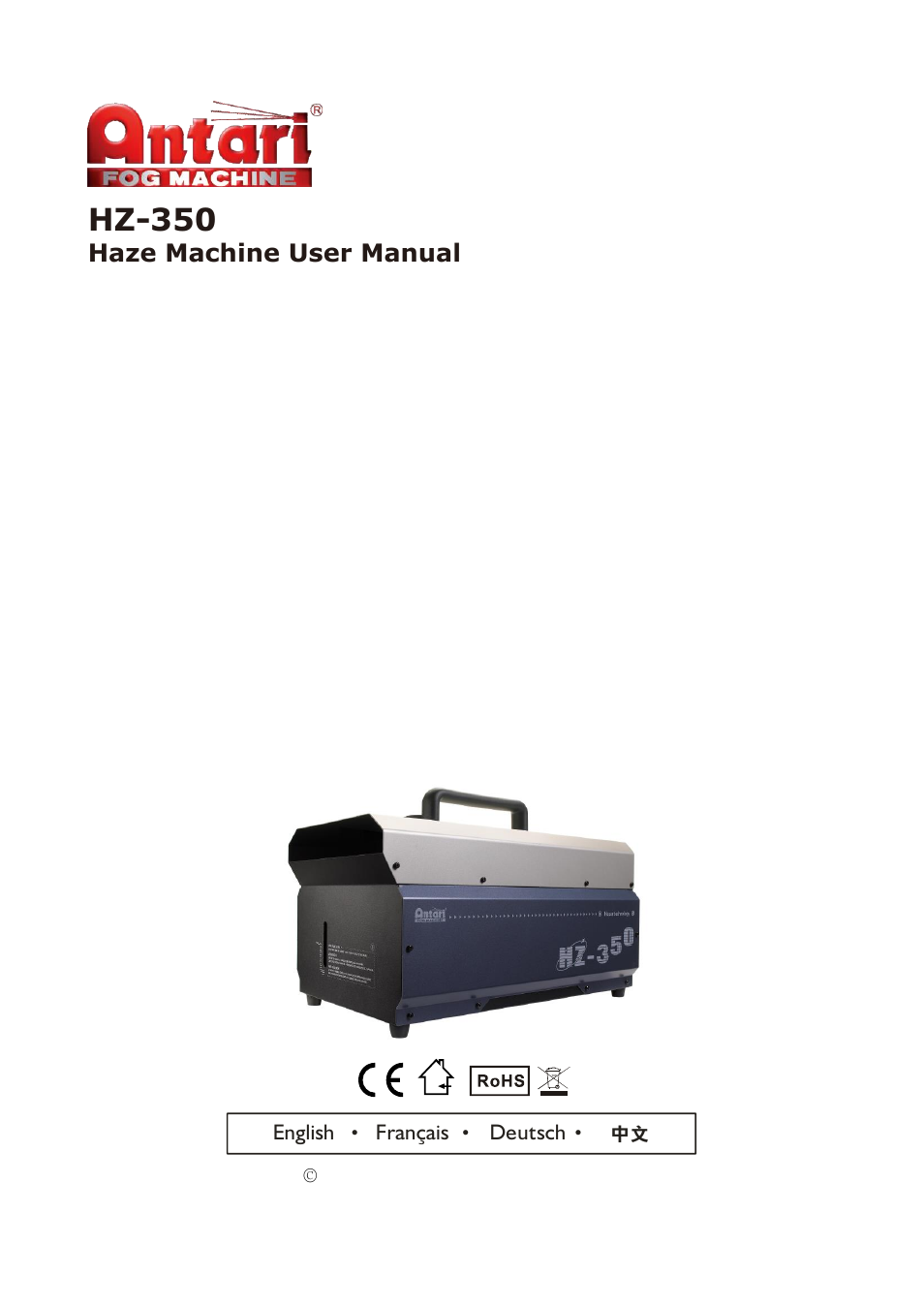 Antari HZ-350 User Manual | 36 pages