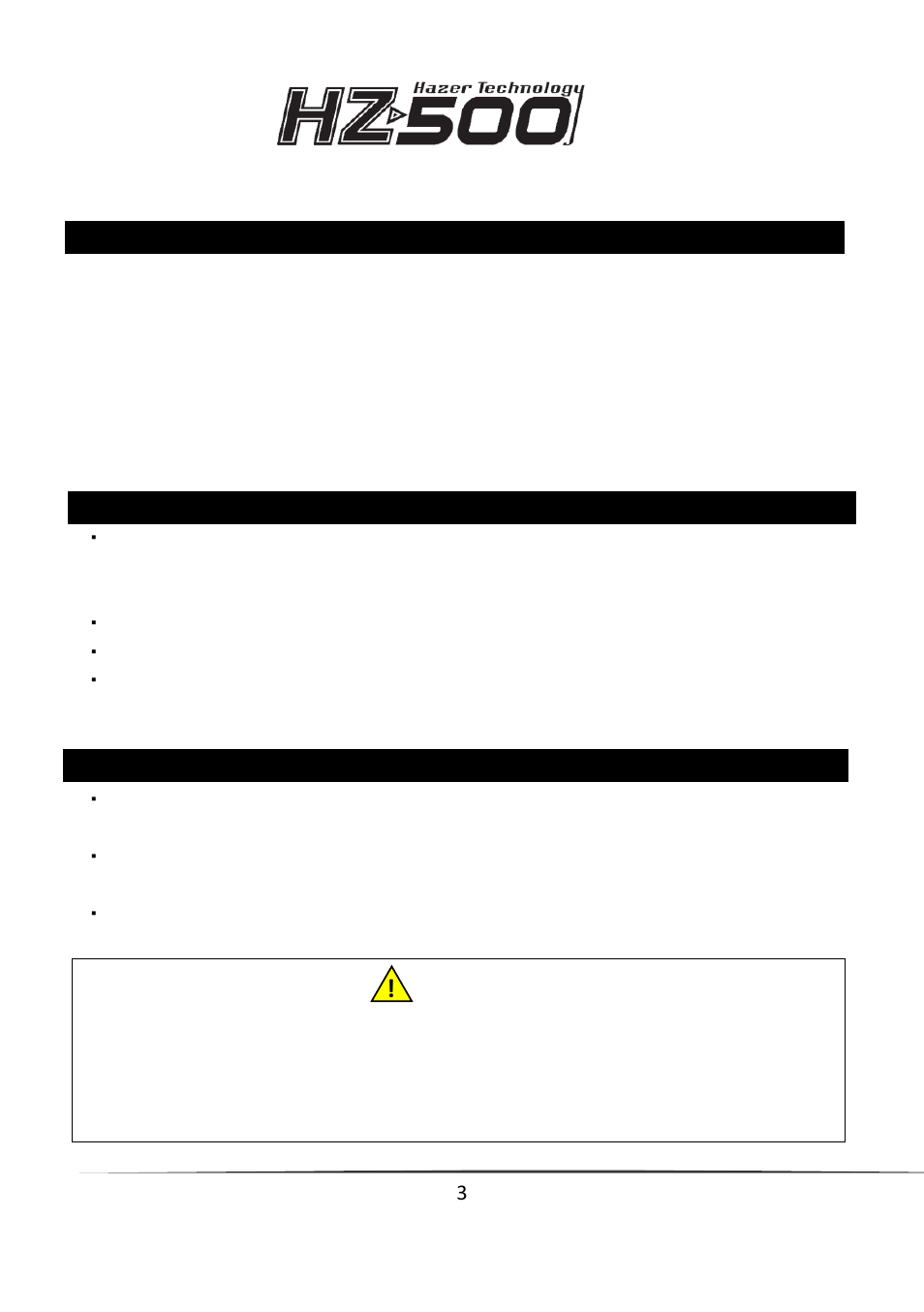 Antari HZ-500 User Manual | Page 3 / 44