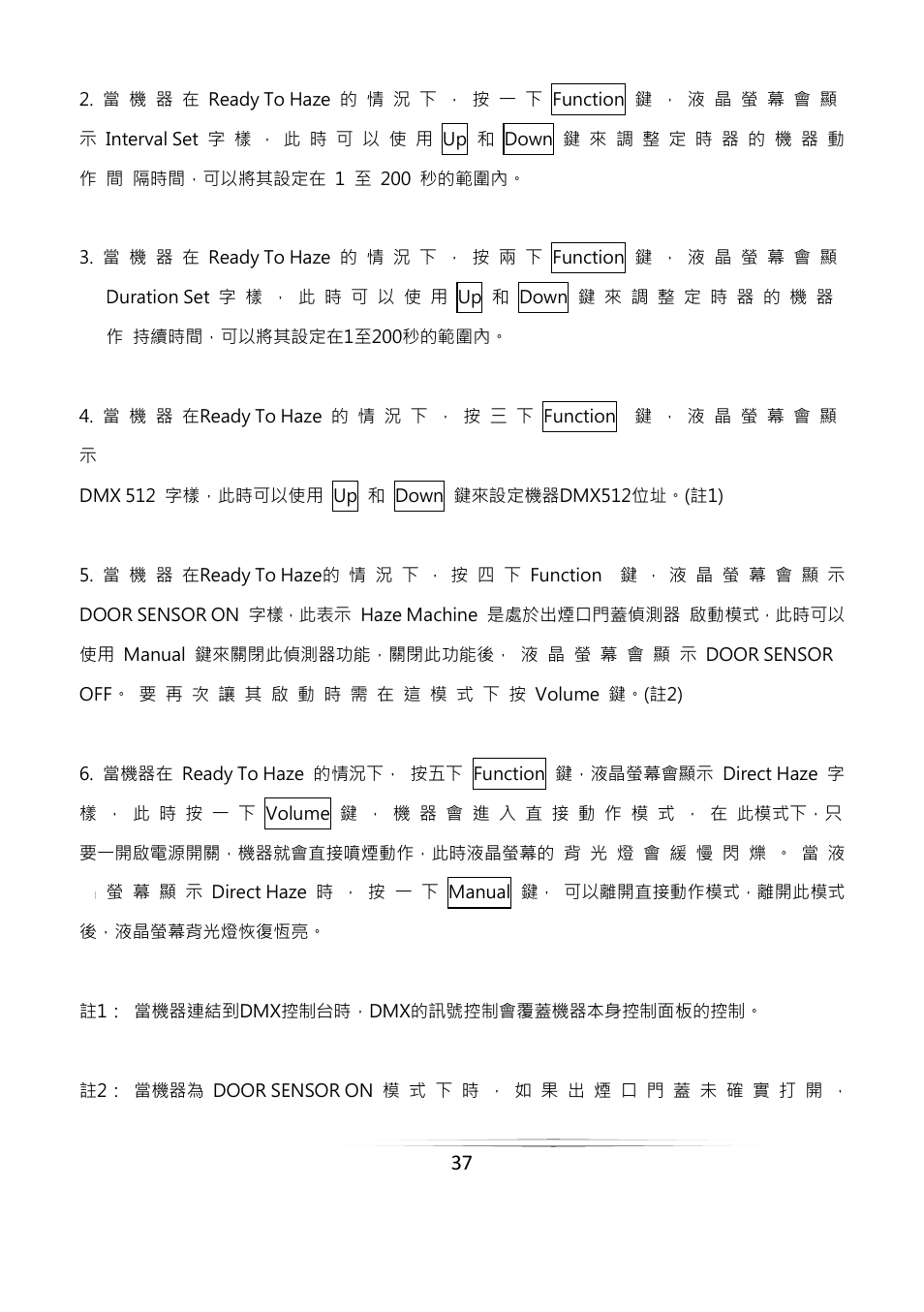 Antari HZ-500 User Manual | Page 37 / 44