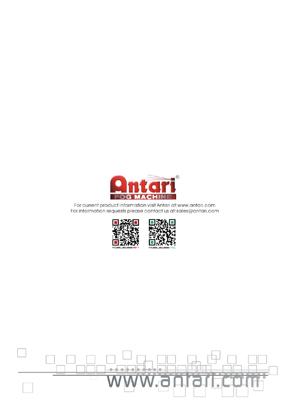Antari HZ-500 User Manual | Page 44 / 44