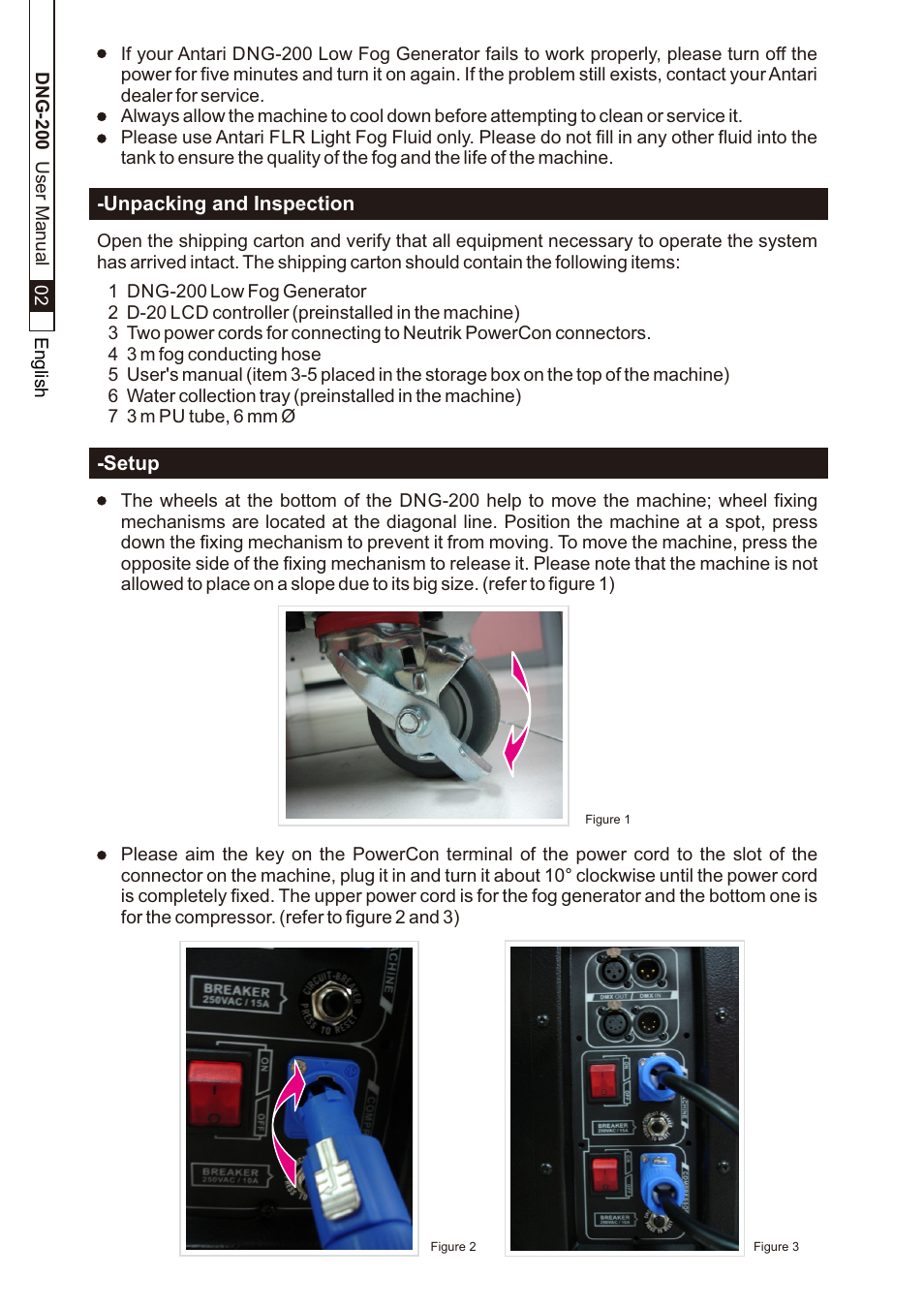 頁面 4 | Antari DNG-200 User Manual | Page 4 / 32