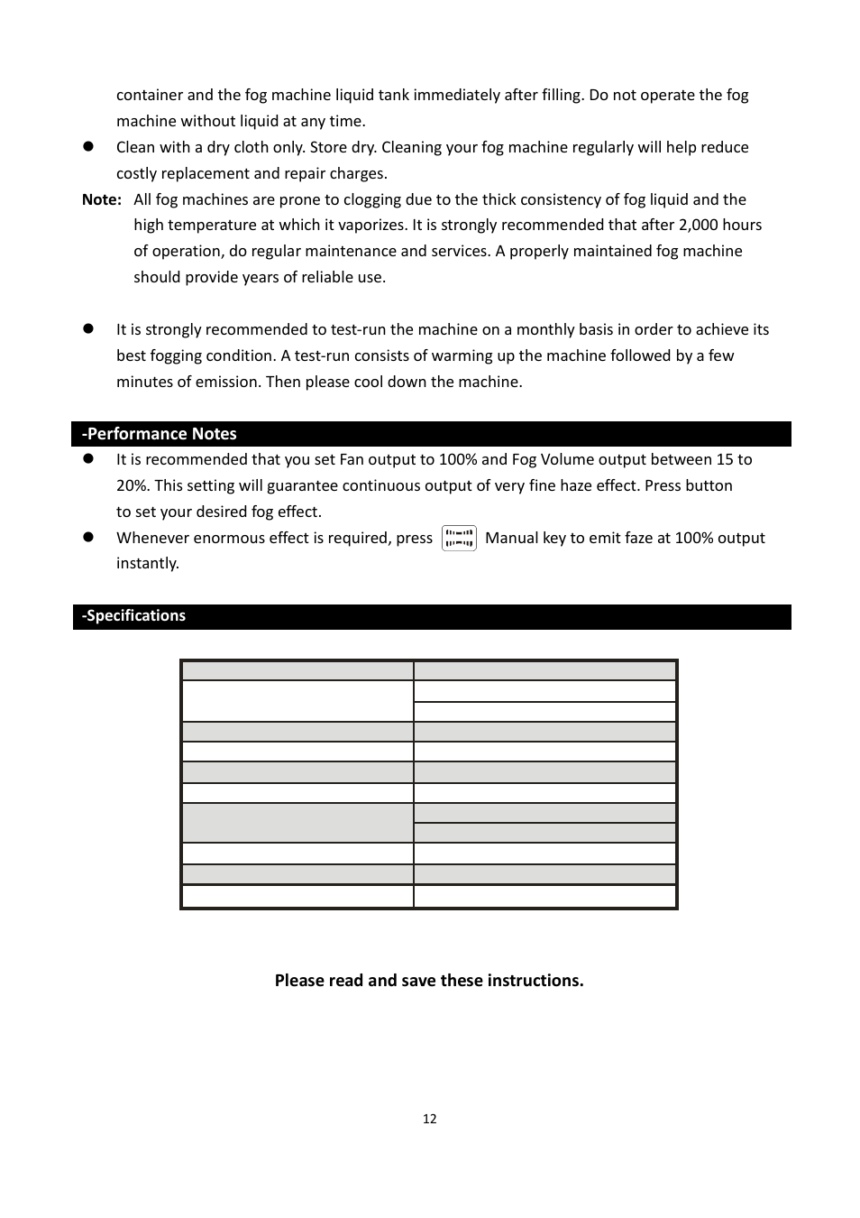 Antari X-310 PRO User Manual | Page 12 / 56