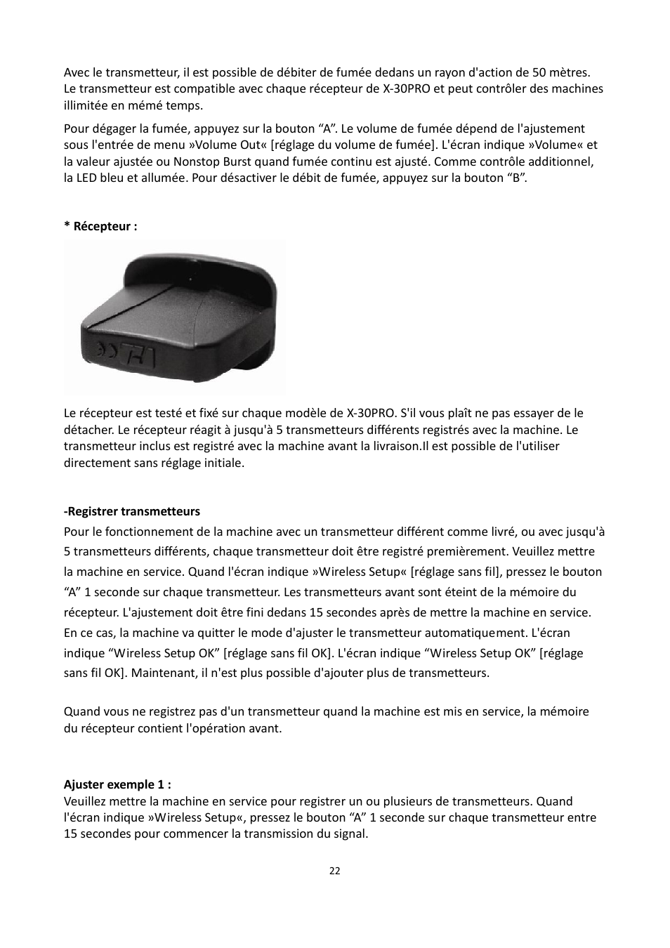 Antari X-310 PRO User Manual | Page 22 / 56