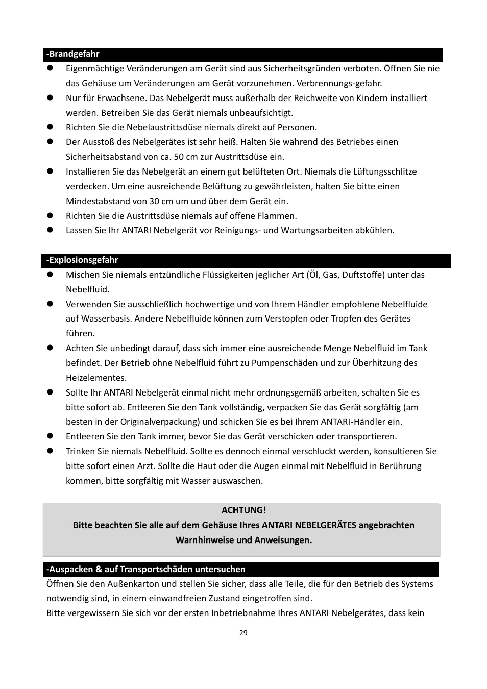 Antari X-310 PRO User Manual | Page 29 / 56