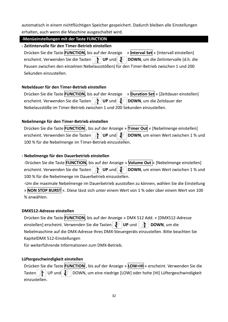 Antari X-310 PRO User Manual | Page 32 / 56