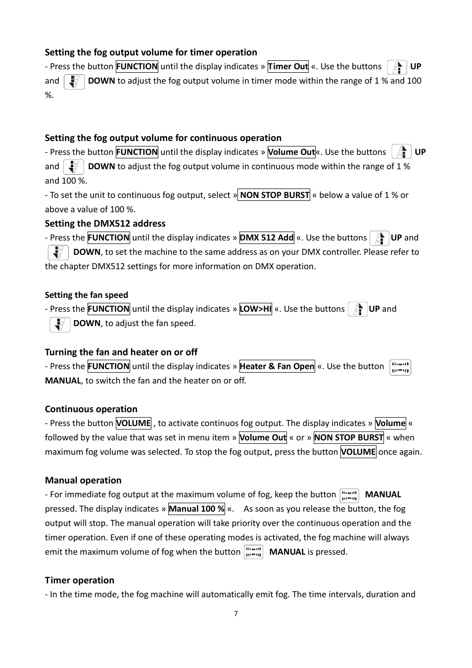 Antari X-310 PRO User Manual | Page 7 / 56