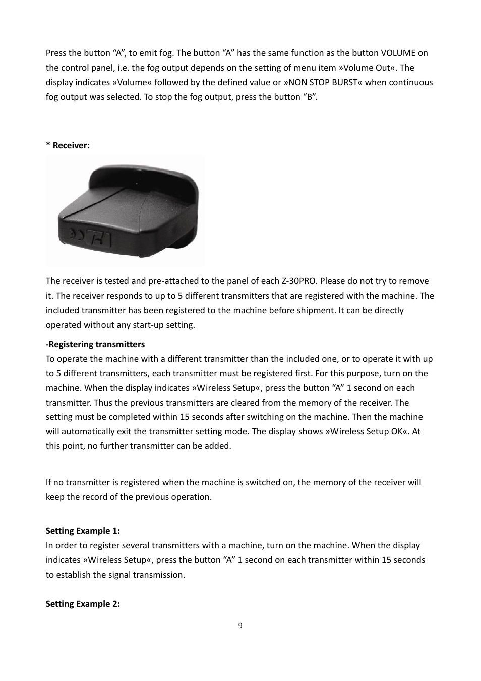 Antari X-310 PRO User Manual | Page 9 / 56