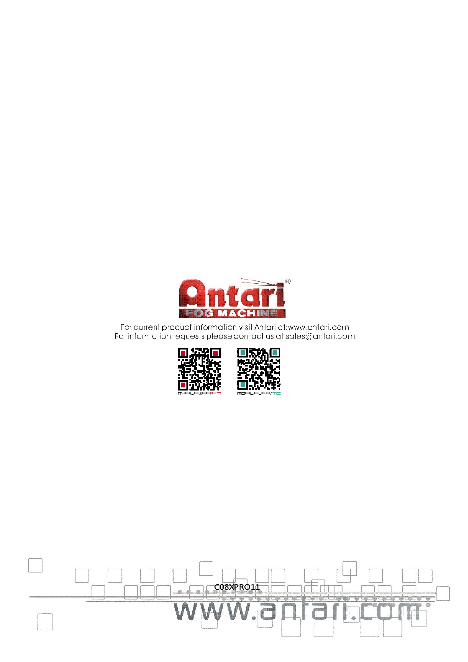 Antari X-510 PRO User Manual | Page 60 / 60