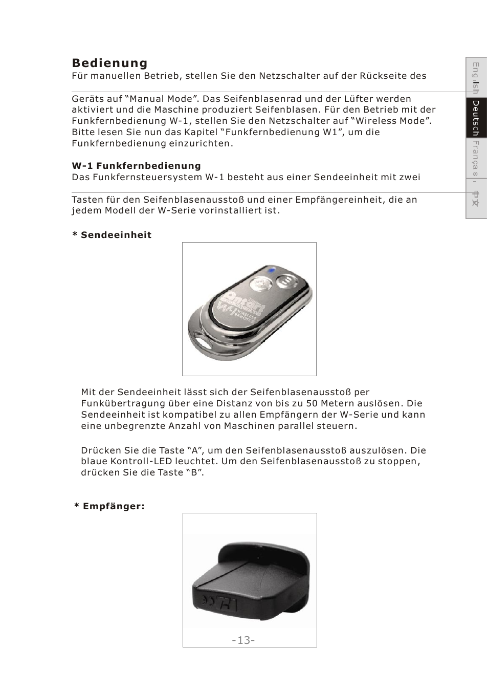 Antari W-101 User Manual | Page 15 / 32