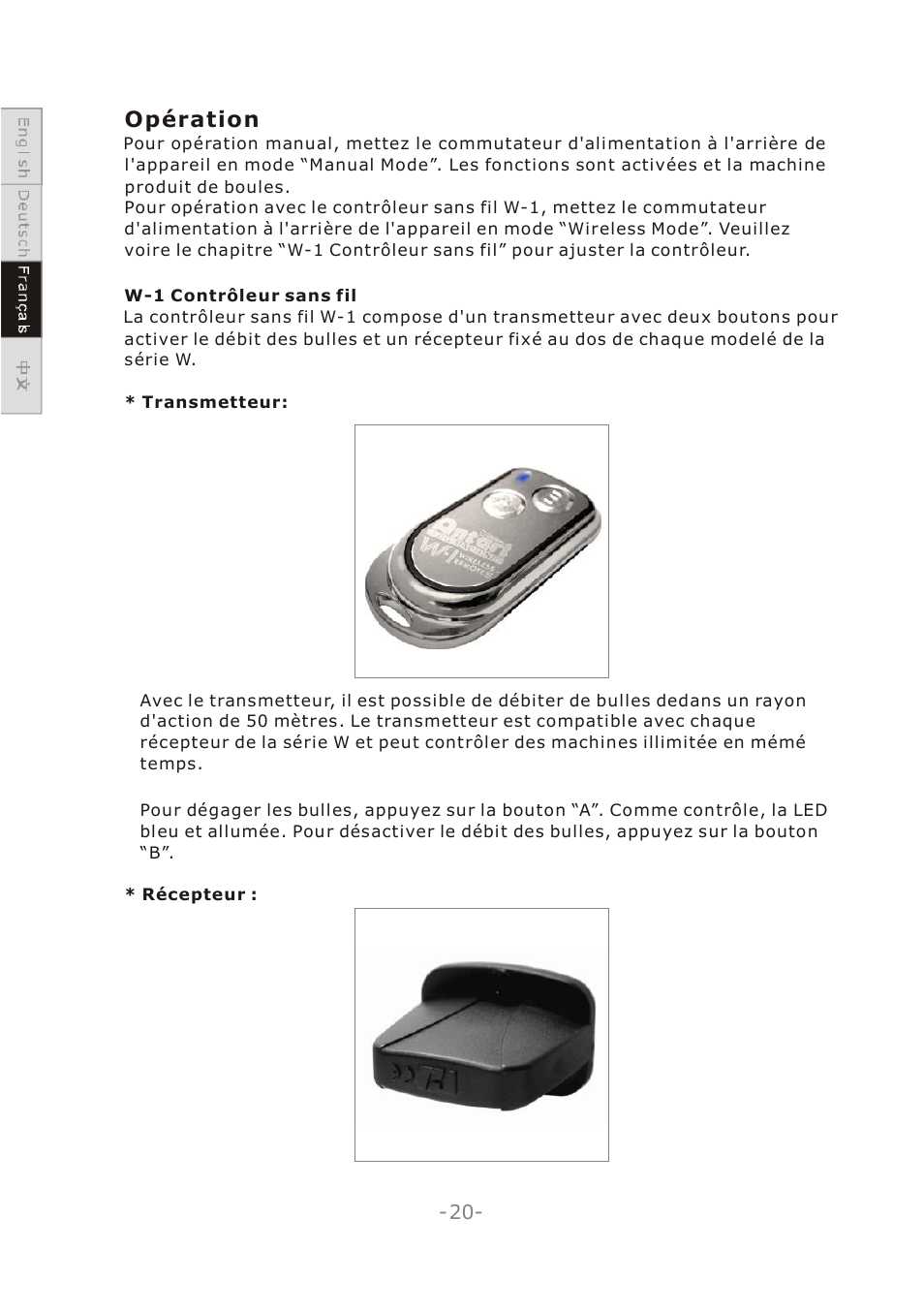 Antari W-101 User Manual | Page 22 / 32