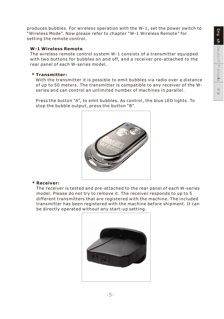 Antari W-101 User Manual | Page 7 / 32