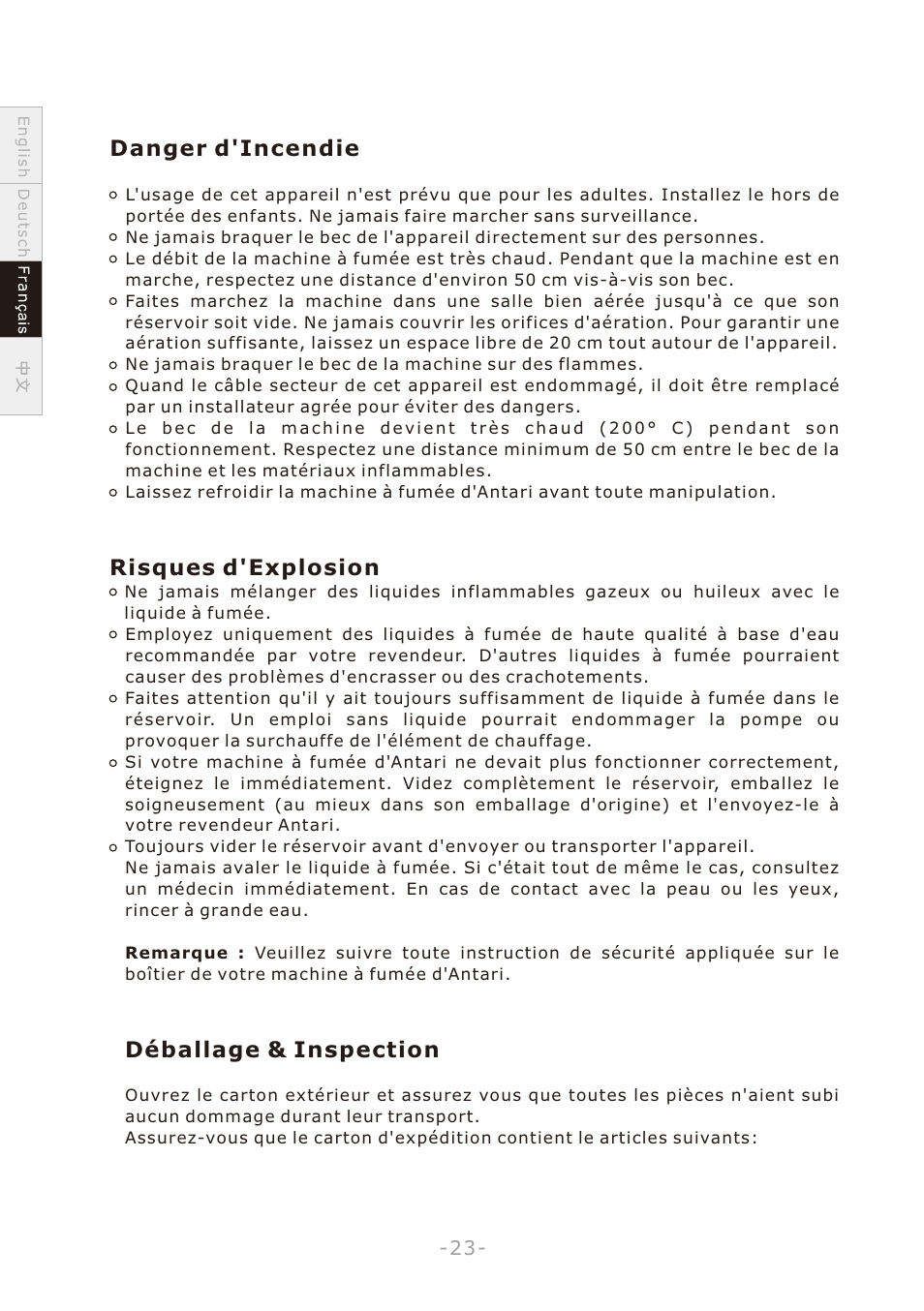 頁面 26 | Antari W-508 User Manual | Page 26 / 44