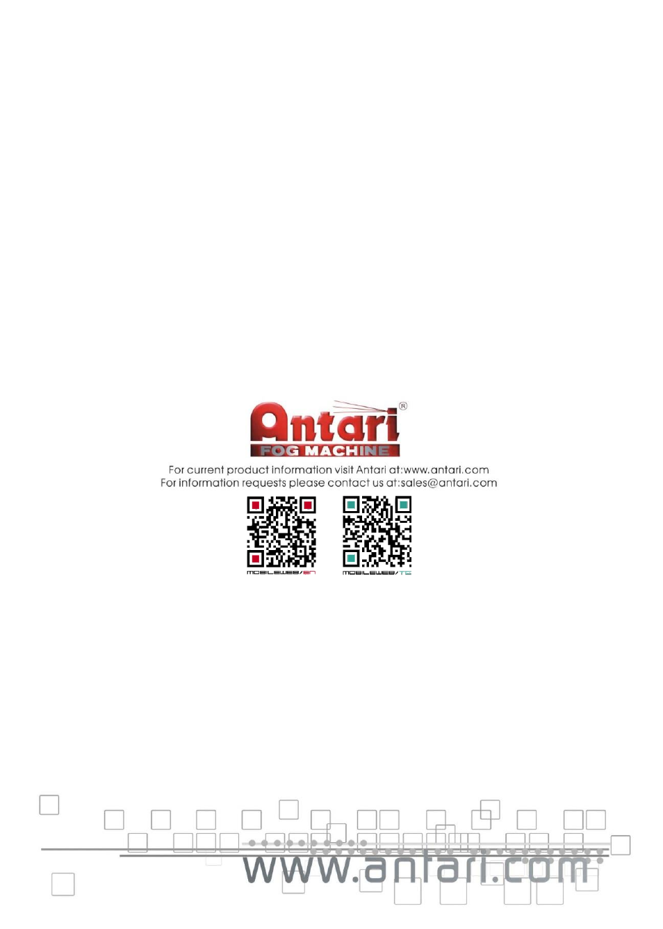 Antari W-530D User Manual | Page 44 / 44