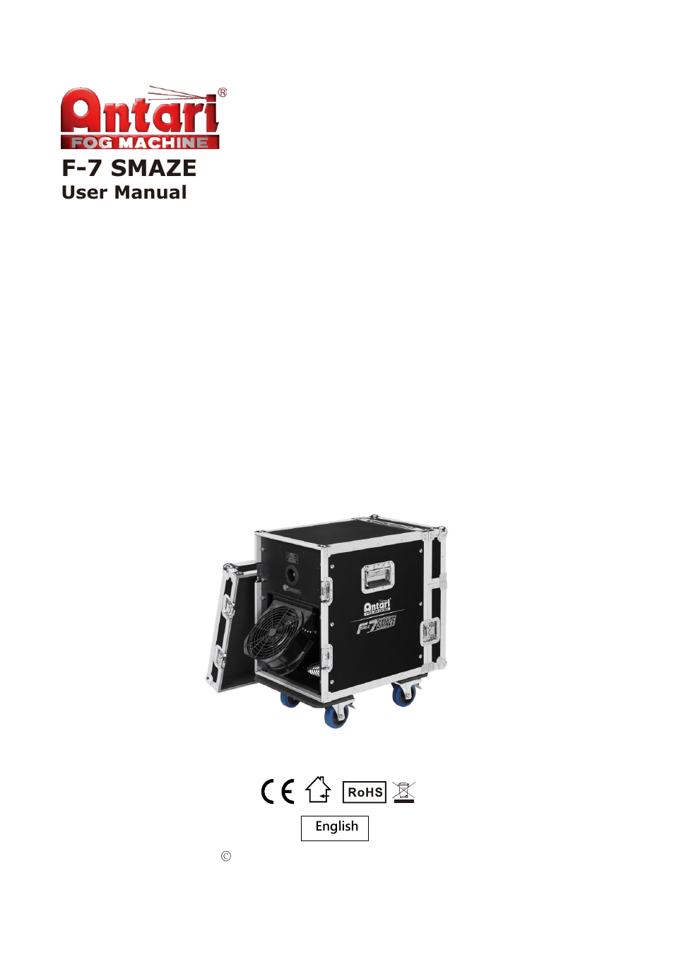 Antari F-7 Smaze User Manual | 12 pages