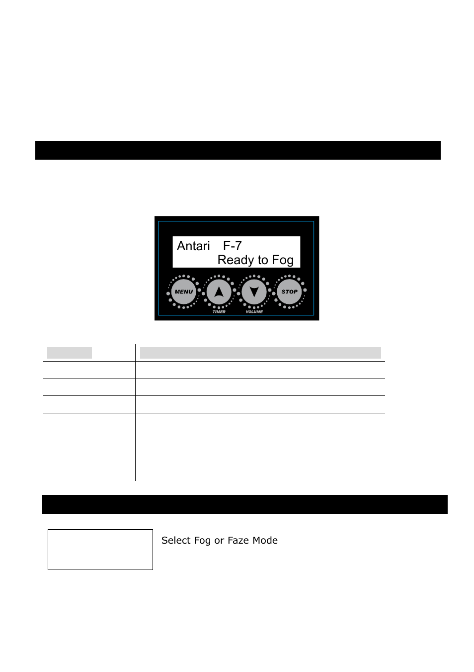 Antari f-7 ready to fog | Antari F-7 Smaze User Manual | Page 6 / 12