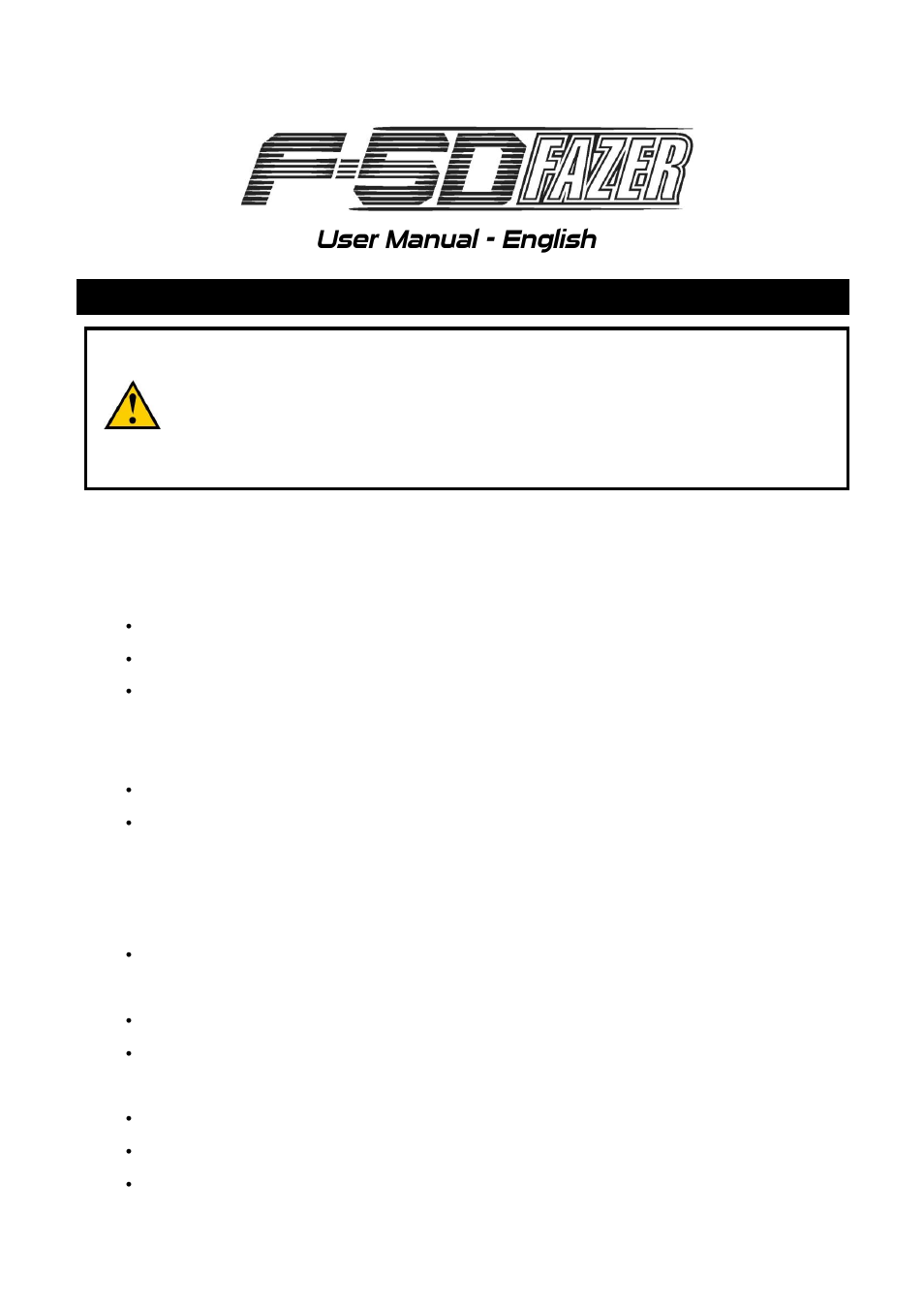 User manual - english, Safety information | Antari F-5D User Manual | Page 3 / 12