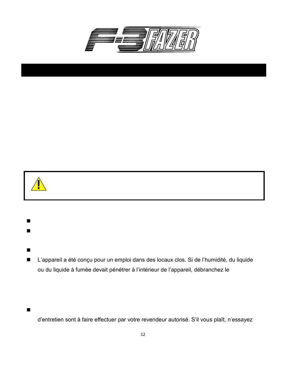 Antari f-3 fazer machine | Antari F-3 User Manual | Page 12 / 44