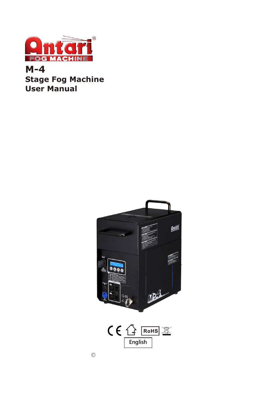 Antari M-4 User Manual | 12 pages