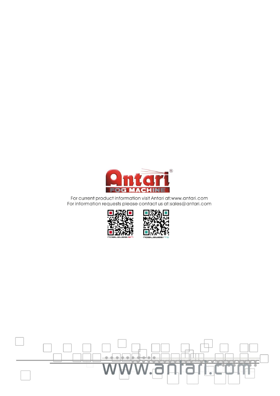 Antari M-4 User Manual | Page 12 / 12