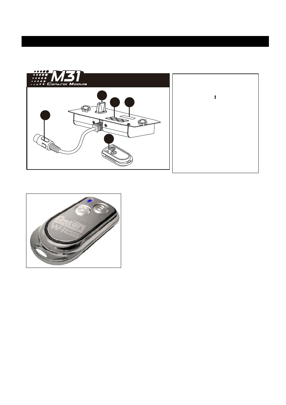 M-31 wireless control module operation | Antari M-8 User Manual | Page 10 / 28