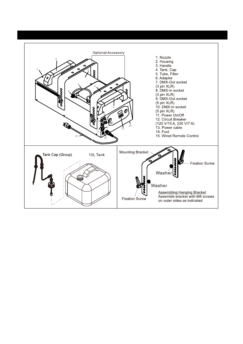 M-8 description | Antari M-8 User Manual | Page 14 / 28