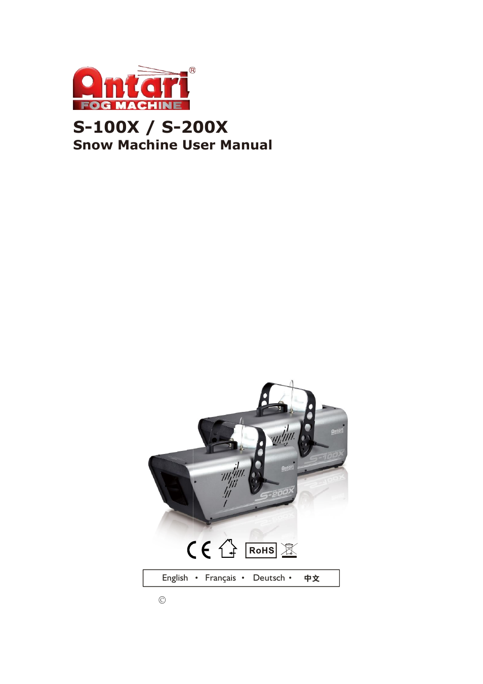 Antari S-100X User Manual | 32 pages