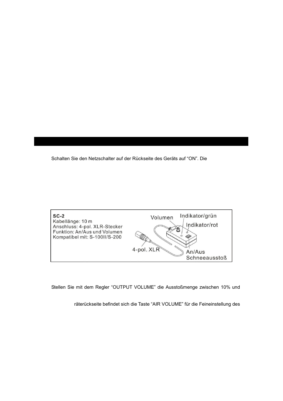 Bedienung | Antari S-100X User Manual | Page 21 / 32