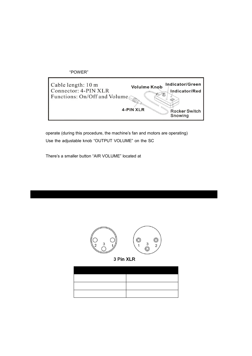 Dmx connector pin assignment | Antari S-100X User Manual | Page 6 / 32