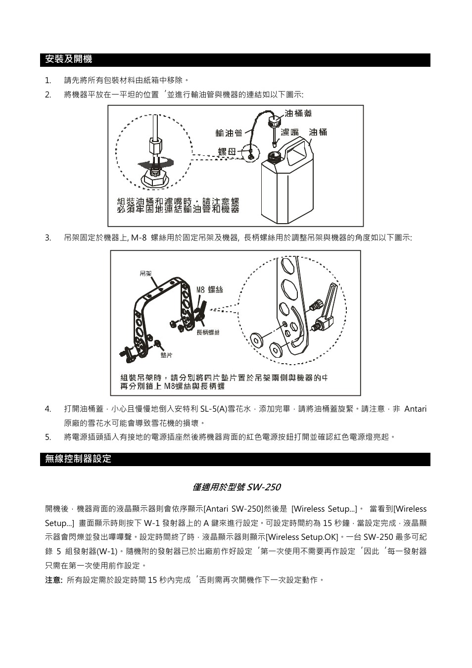 Antari SW-250 User Manual | Page 32 / 40