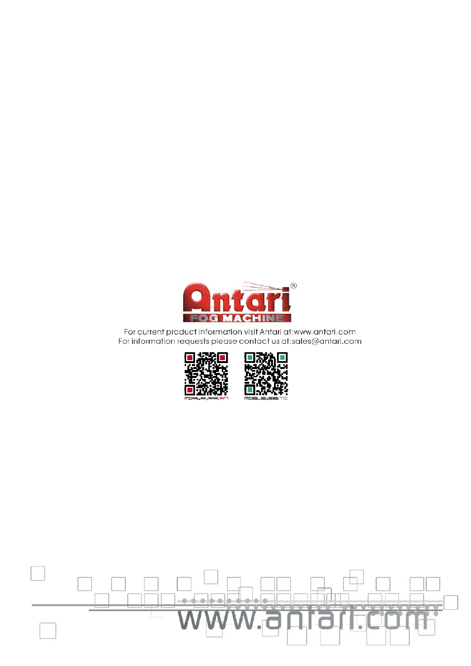 Antari B-100/B-100X User Manual | Page 16 / 16