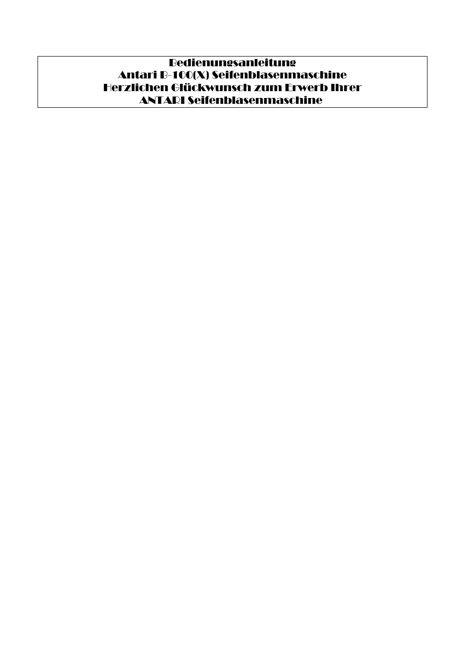 Antari B-100/B-100X User Manual | Page 9 / 16