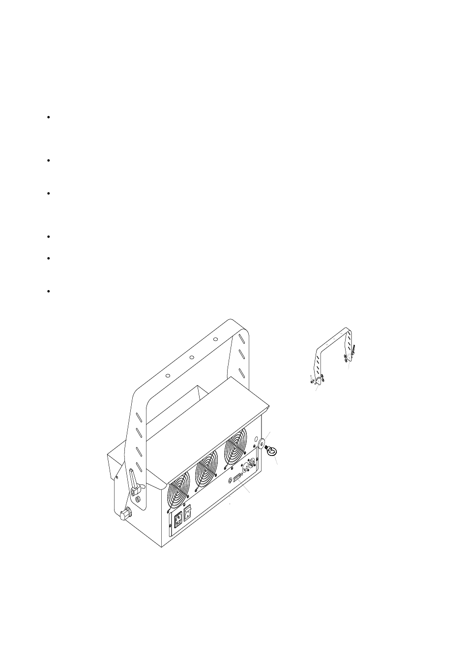 Dmx dip sw, M8 screw tightening screw washer washer | Antari B-200 User Manual | Page 19 / 32