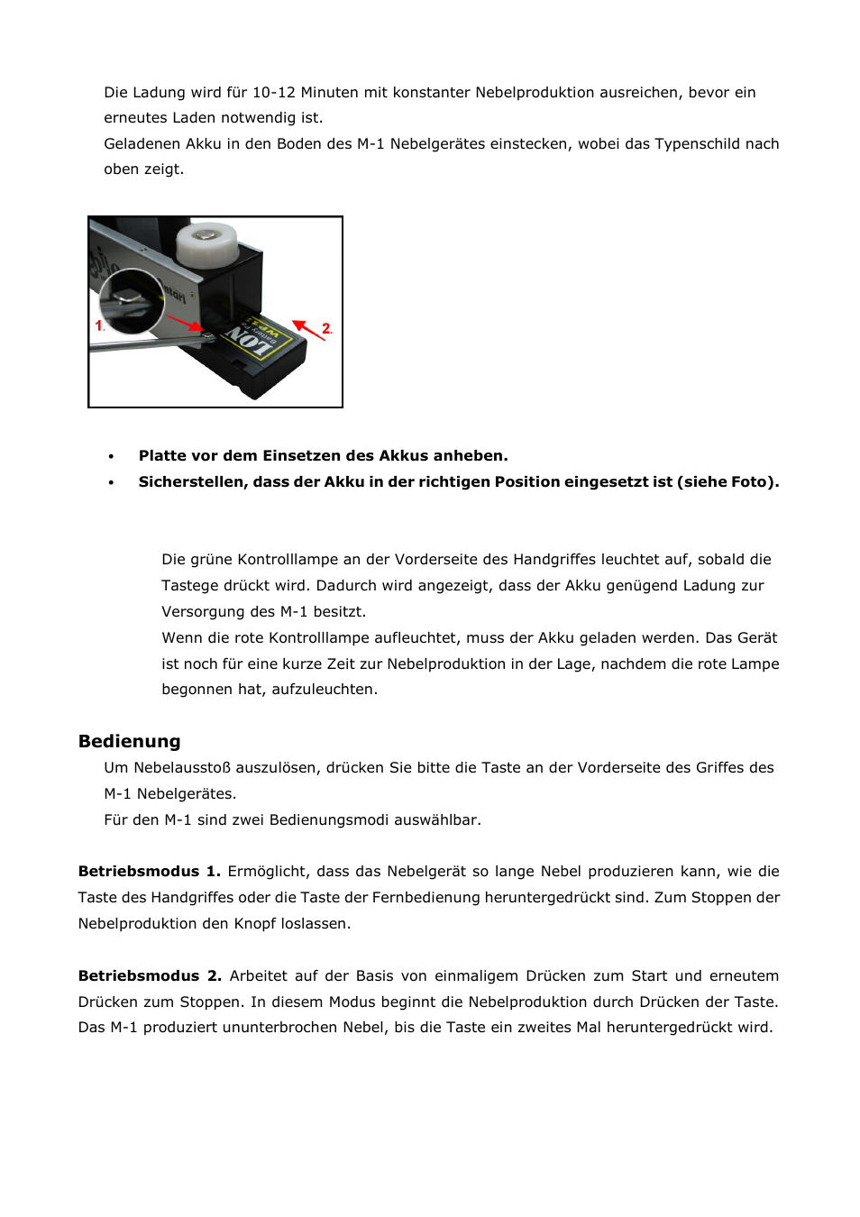Antari M-1 User Manual | Page 11 / 28