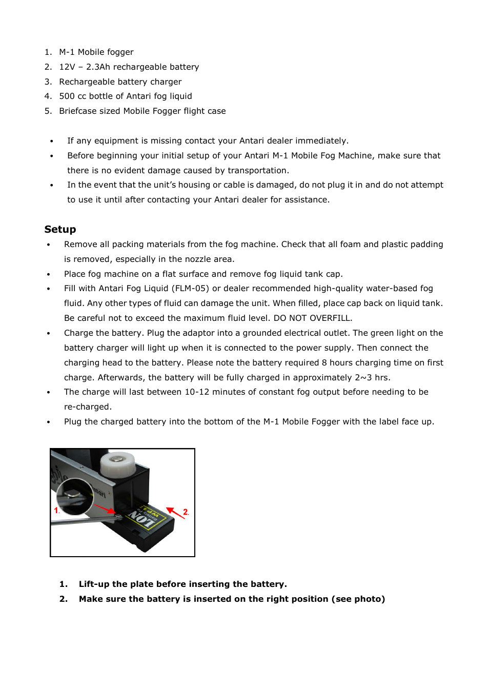 Antari M-1 User Manual | Page 4 / 28
