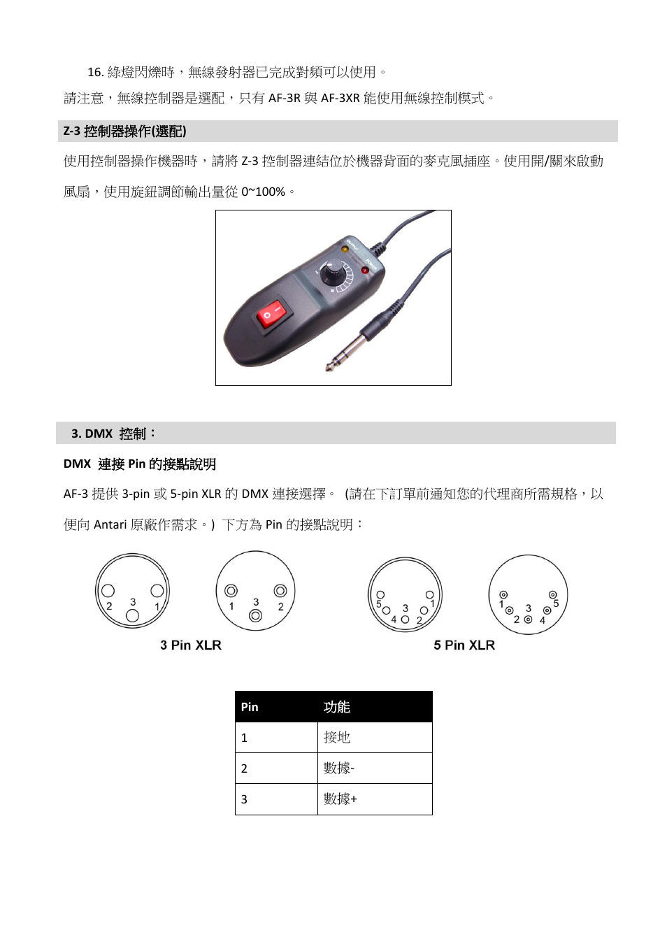 Antari AF-3 User Manual | Page 23 / 28