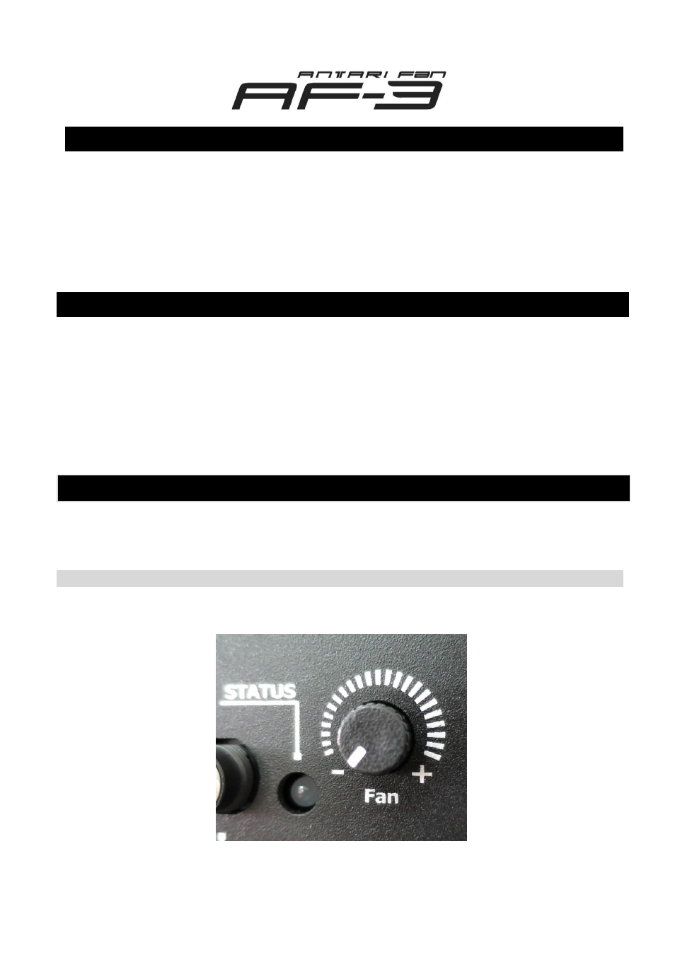 Antari AF-3 User Manual | Page 3 / 28