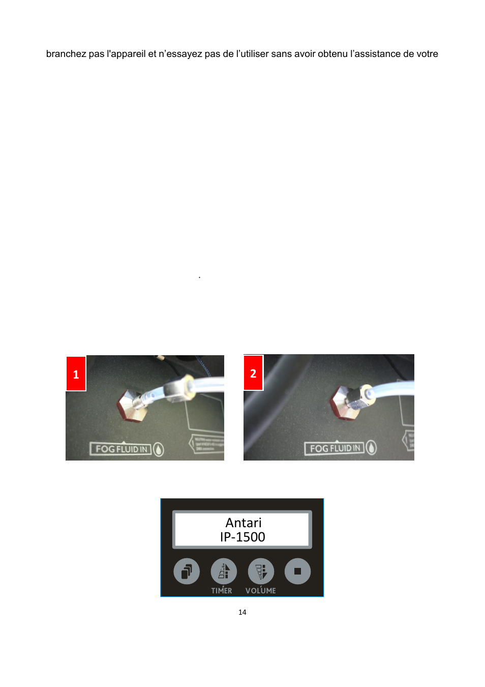 Antari ip-1500 | Antari IP-1500 User Manual | Page 14 / 40