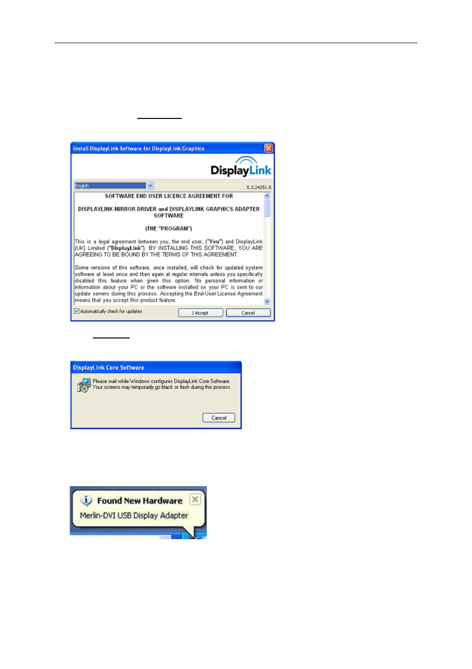 For microsoft® windows® xp | AOC 2436V User Manual | Page 15 / 29