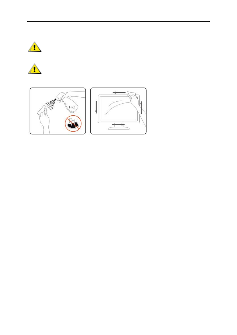 Cleaning | AOC 2436V User Manual | Page 5 / 29