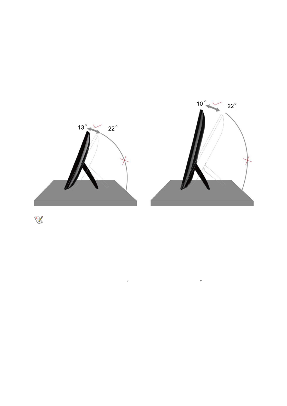 Adjusting viewing angle | AOC 2436V User Manual | Page 9 / 29