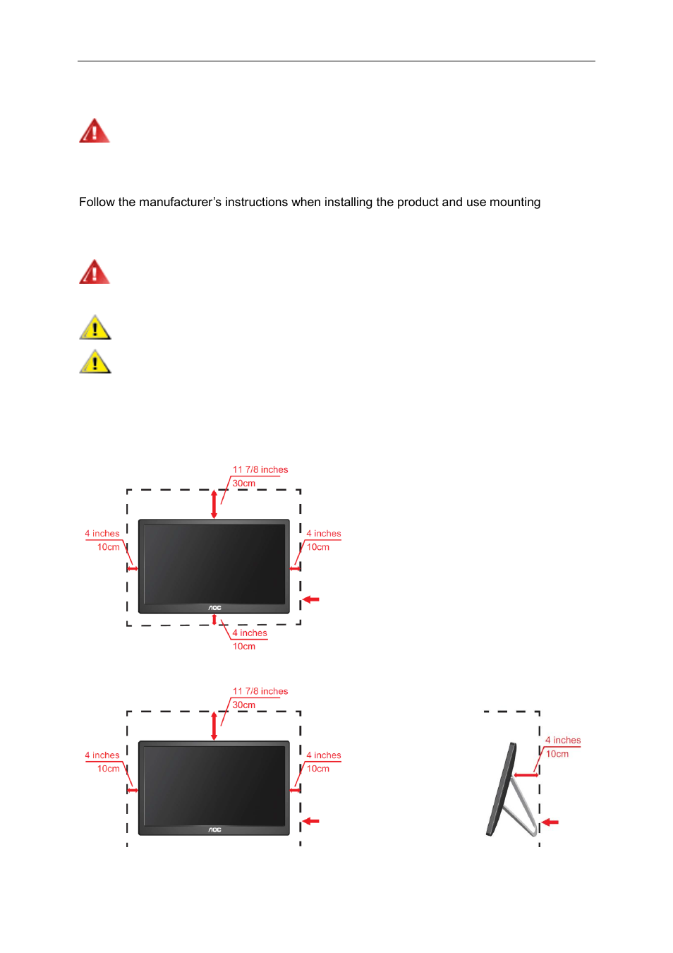 Installation | AOC e1659Fwu User Manual | Page 4 / 31